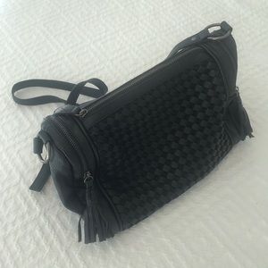 Forever 21 Black Leather Medium Sized Purse